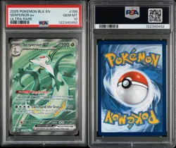 PSA 10 Serperior EX 156/086 Ultra Rare Black Bolt English Pokemon Card POP 2 - Image 3