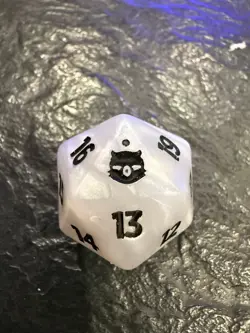 Magic the Gathering Final Fantasy d20 Spindown Moogle Die White Bundle - Image 1