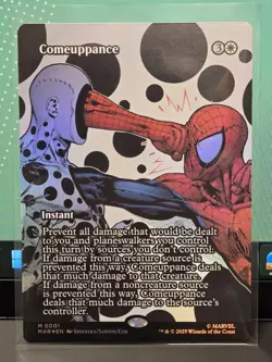 Comeuppance - Borderless FOIL - Marvel's Spider-Man Eternal 0001 MTG - NM - Image 1