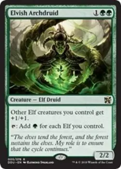 1 x Elvish Archdruid - Duel Decks: Elves vs Inventors - NM-Mint - MTG - Image 1