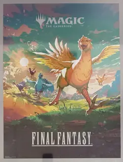 MTG Final Fantasy Chocobo 18 x 24 Foil Promo Poster Magic the Gathering - Image 1