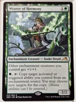 Weaver of Harmony - Kamigawa Neon Dynasty - Magic the Gathering MTG Nice! - Image 1