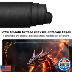 DEGDFSGR MTG Playmat with Zones - 24 x 14 inches, Non-Slip Rubber Base Comman - Image 4