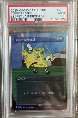 cOuNTeRspELl R 7010 Rainbow Foil Secret Lair X SpongeBob Squarepants Graded - Image 2