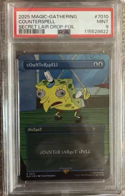 cOuNTeRspELl R 7010 Rainbow Foil Secret Lair X SpongeBob Squarepants Graded - Image 3