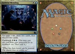 Magic the Gathering -MTG- Faithful Mending Foil - Image 1