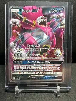 Hoopa GX 96/181 Ultra Rare Holo Pokemon 2019 Sun & Moon Team Up - NM - Image 1