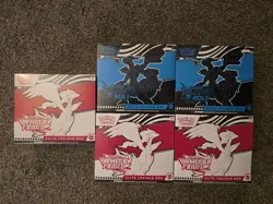 Pokemon SV 2 Black Bolt & 3 White Flare Elite Trainer Box ETB Lot Of 5 - Image 1