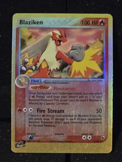 POKEMON Blaziken 3/109 Ruby and Sapphire Reverse Holo - Image 2