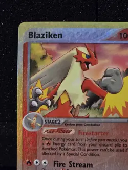 POKEMON Blaziken 3/109 Ruby and Sapphire Reverse Holo - Image 3
