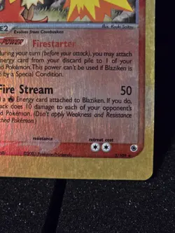 POKEMON Blaziken 3/109 Ruby and Sapphire Reverse Holo - Image 5