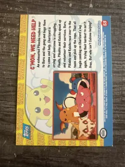 Pokemon Pikachu's Vacation C'Mon We Need Help #53 Blue Logo - Image 2