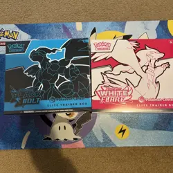 Pokemon Black Bolt and White Flare Pokemon Center ETB Sealed Elite Trainer Box's - Image 1