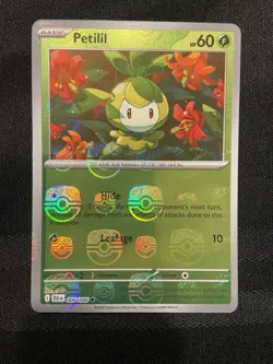 Pokemon TCG Petilil (Master Ball Pattern) 006/086 Sv: Black Bolt Holo NM - Image 1