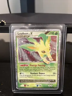 2008 POKEMON DIAMOND & PEARL MAJESTIC DAWN #99/100 LEAFEON LV.X ULTRA RARE - Image 1