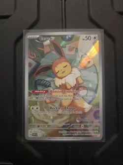 Pokemon TCG Eevee 173 Holo Promo Prismatic Evolutions Pokemon Center stamped - Image 1