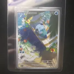 Pokemon TCG Oshawott 105/086 SV11W: White Flare Illustration Rare Holo NM - Image 1