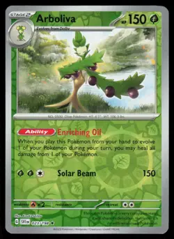 Arboliva 023/198 Reverse Holo Rare Pokemon Scarlet & Violet LP - Image 1
