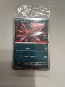 Sealed Yveltal 088/132 Reverse Holo Mega Evolution Pokemon GAMESTOP PROMO - Image 1