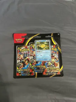 IN HAND Pokemon Mega Evolution 3 Pack Blister Psyduck (Ships Within 24hrs) - Image 1