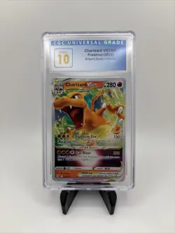 2022 Pokemon Brilliant Stars Charizard VSTAR Holo #18 CGC Pristine 10 - Image 1