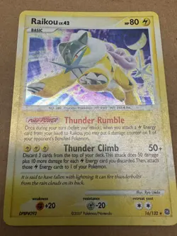 Pokemon TCG Raikou Pokemon Promos 16/132 Cracked Ice Holo - Image 3