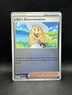 Lillie’s Determination 119/132 REVERSE HOLO Mega Evolution ME1 Pokemon Foil TCG - Image 1