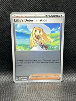 Lillie’s Determination 119/132 REVERSE HOLO Mega Evolution ME1 Pokemon Foil TCG - Image 3
