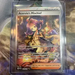 Pokemon Mega Evolution Acerola's Mischief Secret Illustration Rare, #183/132 - Image 1