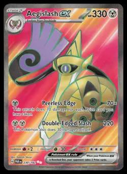 Aegislash ex 230/182 Ultra Rare Pokemon Paradox Rift NM - Image 1