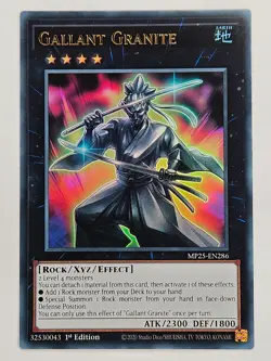 Yu Gi Oh - MP25-EN286 Gallant Granite - Ultra Rare - Image 1