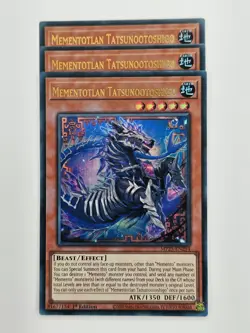 Yu Gi Oh - 3x MP25-EN294 Mementotlan Tatsunootoshigo - Ultra Rare - Image 1
