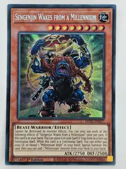 Yu Gi Oh - MP25-EN077 Sengenjin Wakes From A Millennium - Prismatic Secret Rare - Image 1