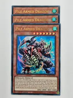 Yu Gi Oh - 3x MP25-EN289 Pile Armed Dragon - Ultra Rare - Image 1