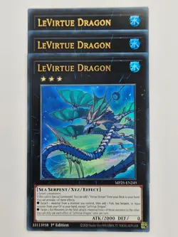 Yu Gi Oh - 3x MP25-EN249 LeVirtue Dragon - Ultra Rare - Image 1
