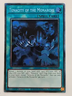 Yu Gi Oh - MP25-EN025 Tenacity Of The Monarchs - Starlight Rare - Image 1
