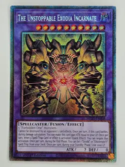 Yu Gi Oh - MP25-EN008 The Unstoppable Exodia Incarnate - Starlight Rare - Image 1