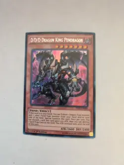Yugioh D/D/D Dragon King Pendragon YS15-ENL00 Secret Rare 1st Ed NM - Image 1