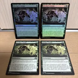 MTG Dredger Insights Set of 4 Foil and Nonfoil Collectible Card Game - Image 1