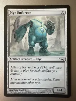 Myr Enforcer (LP) Mirrodin Common MRD Magic the Gathering MTG - Image 1