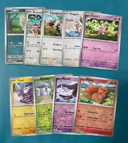 Pokemon TCG: Reverse Holo Obsidian Flame Lot with Vulpix all NM (9 cards) - Image 1