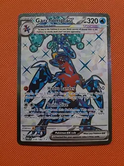Pokemon Garchomp EX Holo Card 219/182 Sv04: Paradox Rift - Image 1