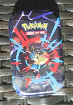 Pokemon TCG: Mega Evolution Factory Sealed Tin IN HAND x2 Packs Cards Stickers - Image 1