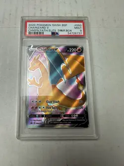 56325606 2020 Pokemon SWSH BSP Charizard V Champion Path Elite PSA 9 SWSH050 - Image 1
