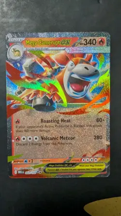 Pokemon TCG Mega Evolution Mega Camerupt EX 022/132 Double Rare NM - Image 1