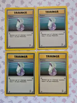 (4x) Potion 122/130 Base 2 Set Pokemon Card - Image 1