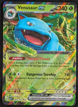 Venusaur EX 2023 S&V 151 Double Rare Holo Pokemon Card 003/165 (NM) - Image 1