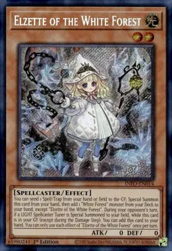 Elzette of the White Forest INFO-EN014 Secret Rare 1st Edition Yugioh Near Mint+ - Image 2