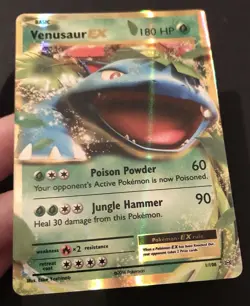 Venusaur EX 1/108 XY Evolutions HOLO ULTRA RARE Shiny Pokemon Card Excellent - Image 3