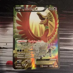 Pokemon TCG Ho-Oh EX Full Art Ultra Holo Rare Card 121/122 XY Breakpoint 2016 - Image 1